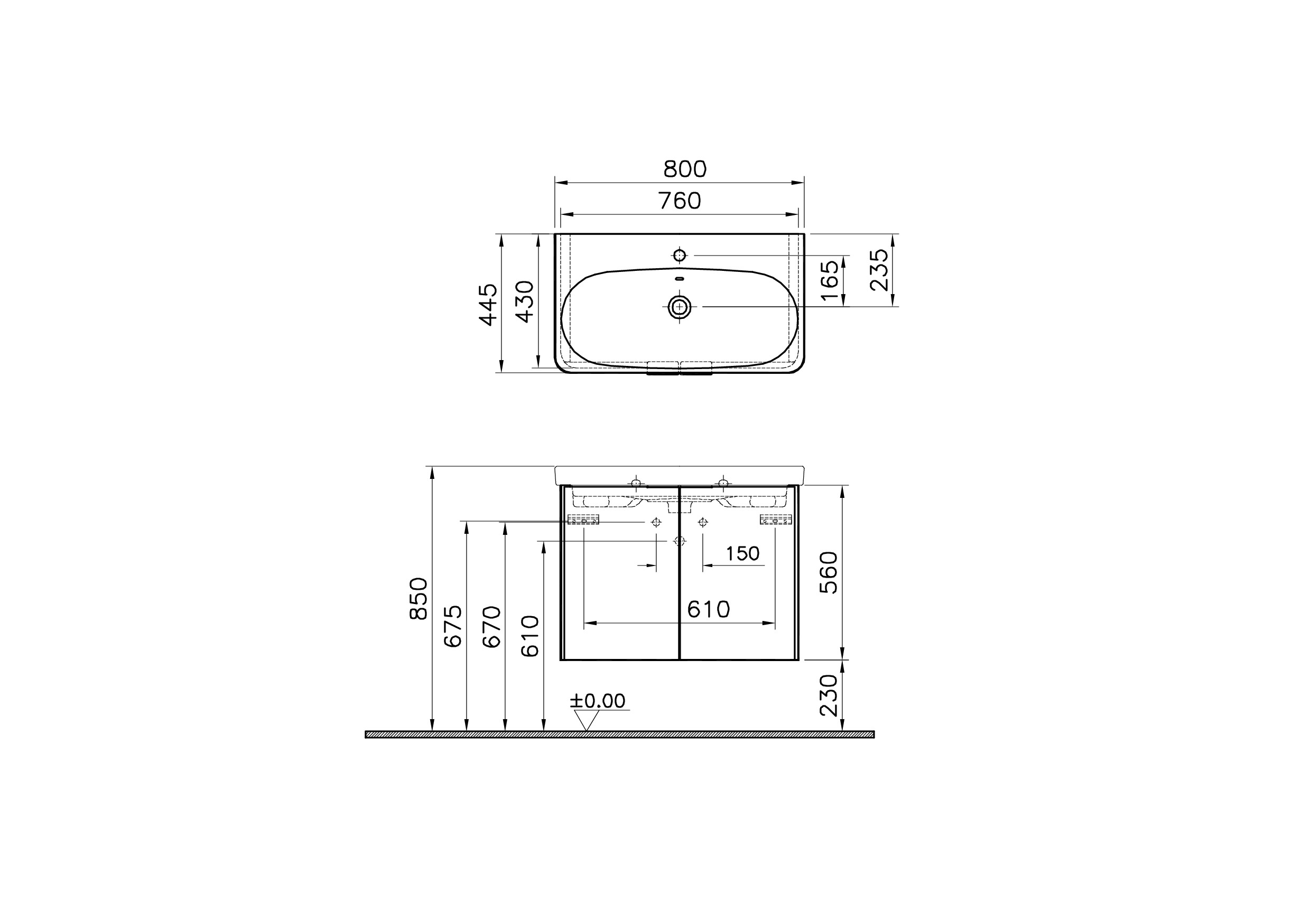 56538 Раковина Vitraglobal Nest - Вид №1