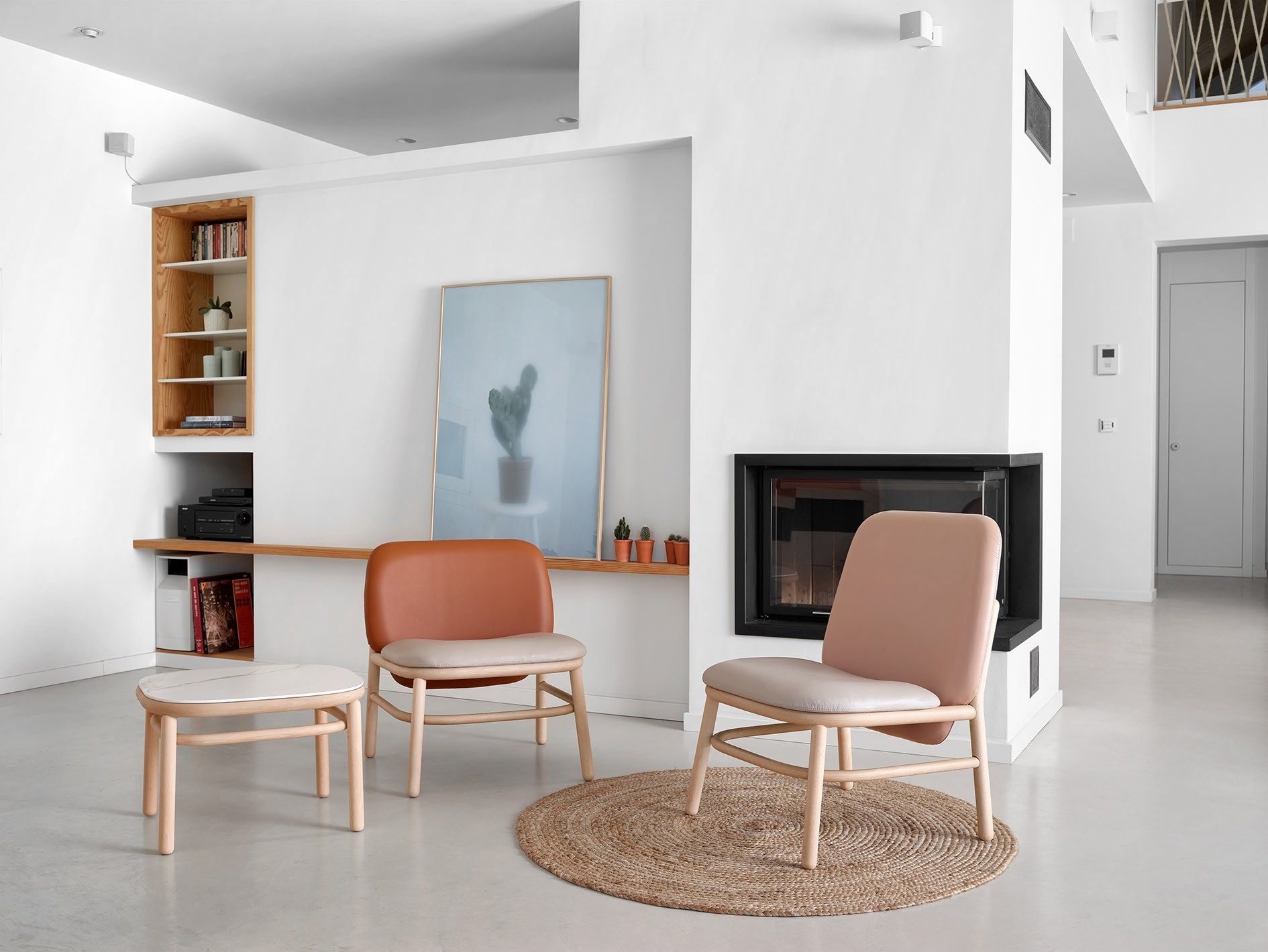 Низкая ткань табурет ONDARRETA шерсть ARCH-00139095 - Вид №6