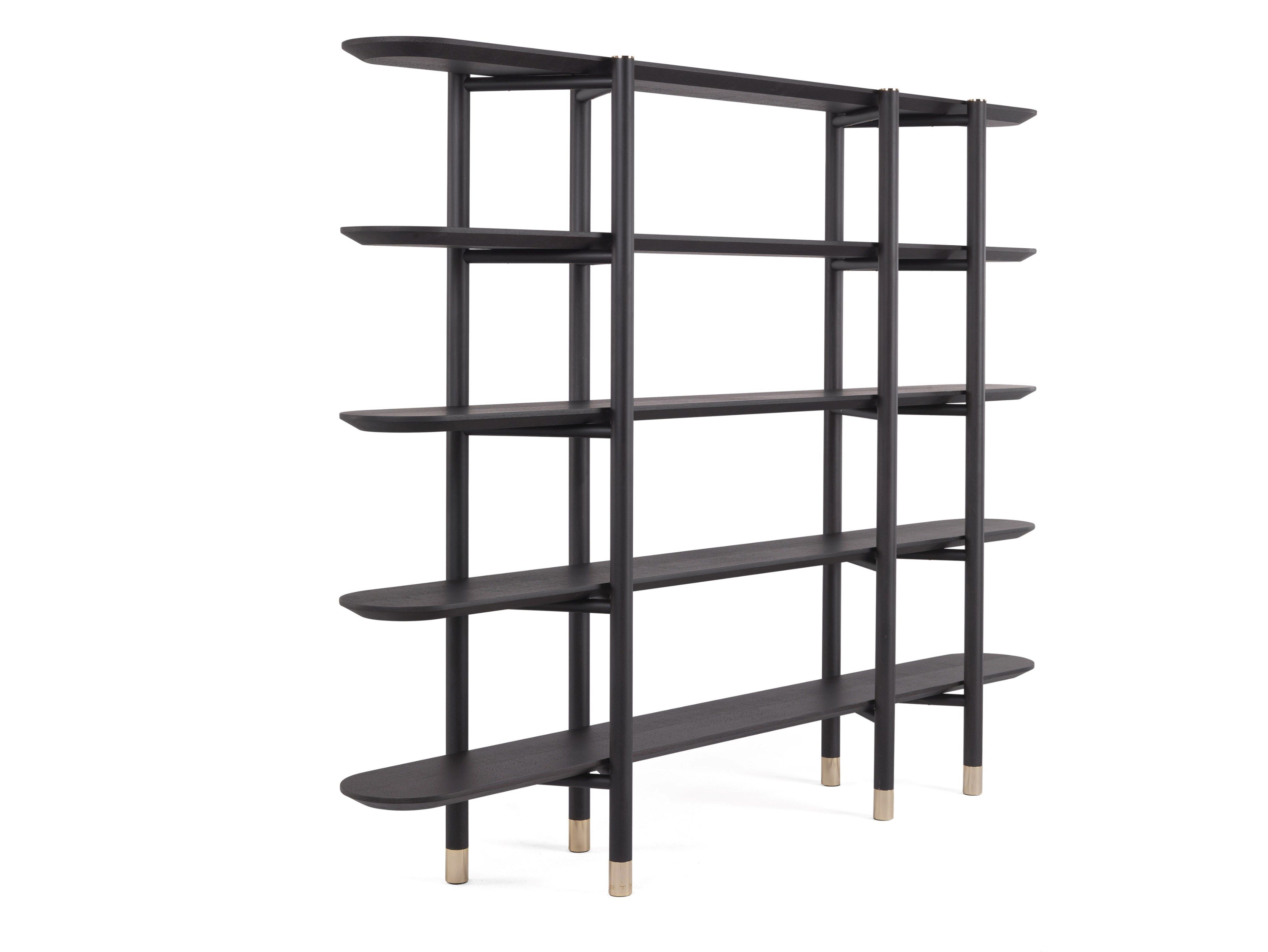 Деревянный двухсторонний книжный шкаф ETRO Home Interiors Woodstock ARCH-00076655 - Вид №1