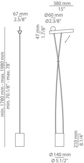 Estiluz Торшер с отраженным светом из металла Leo P-3568 - Вид №11