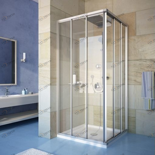 Душевая кабина 100x100 GK-433 стекло прозрачное GUTEWETTER PRACTIC SQUARE 100X100GK433