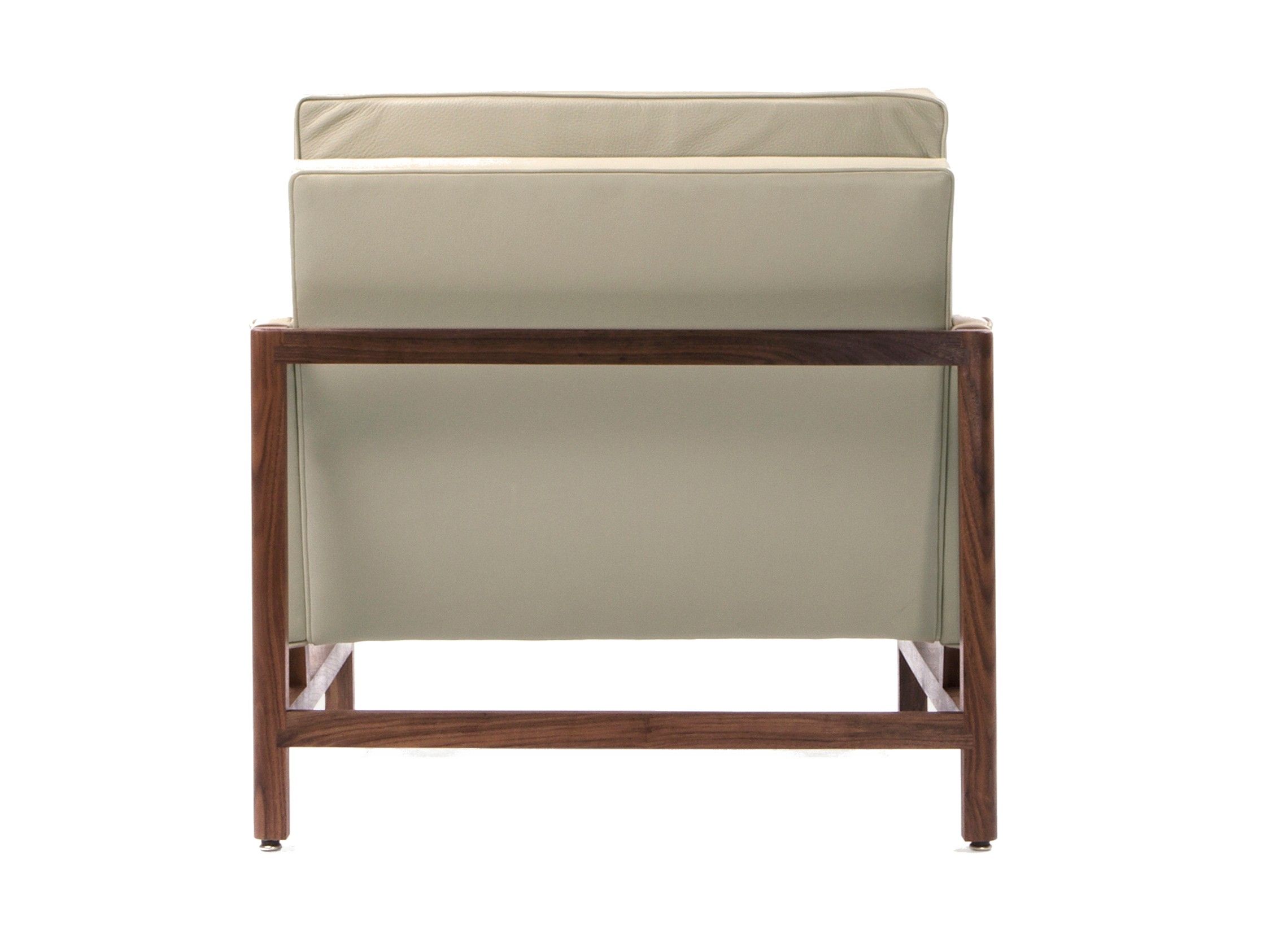 Кожаное кресло с подлокотниками BassamFellows Гостиная с деревянным каркасом ARCH-00102588 - Вид №14