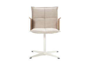 Операционный офисный стул с подлокотниками 4 спицы