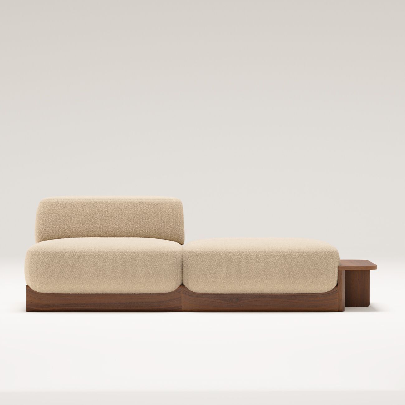 Угловой диван из ткани и ореха с шезлонгом Wewood Dome ARCH-00033638 - Вид №15