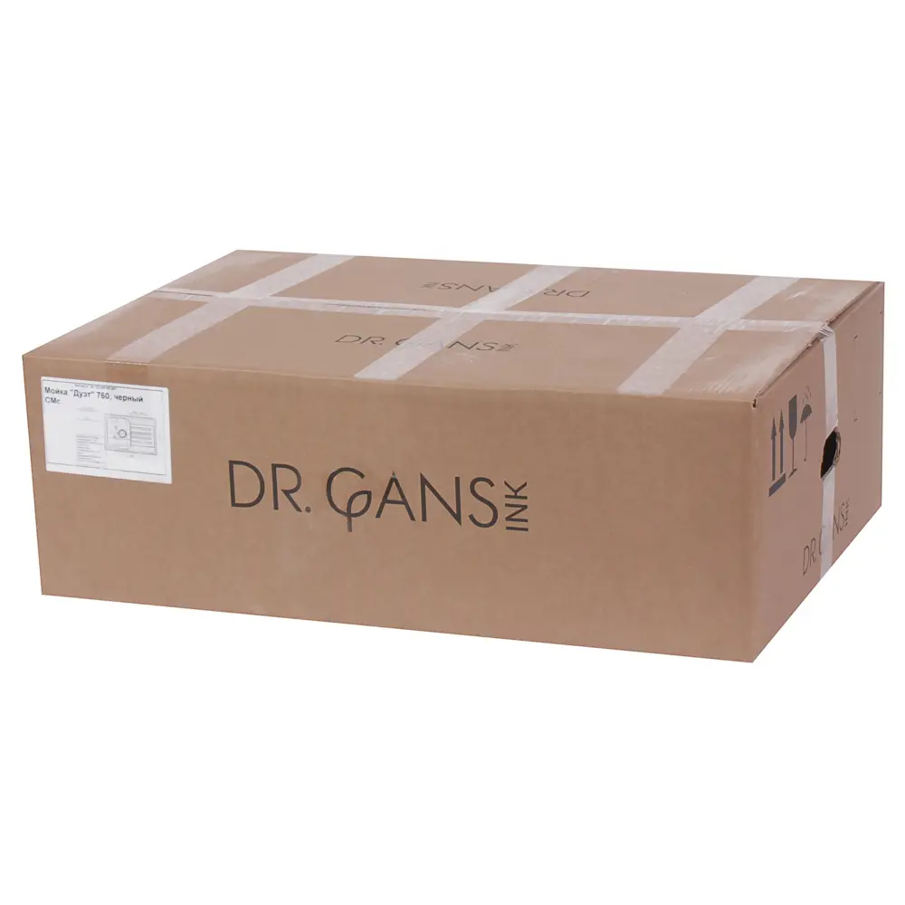 Мойка для кухни врезная с крылом Dr. Gans Дуэт 76x50 см глубина чаши 20 см нержавеющая сталь цвет чёрный 81963771 STLM-2014158 DR.GANS - Вид №3
