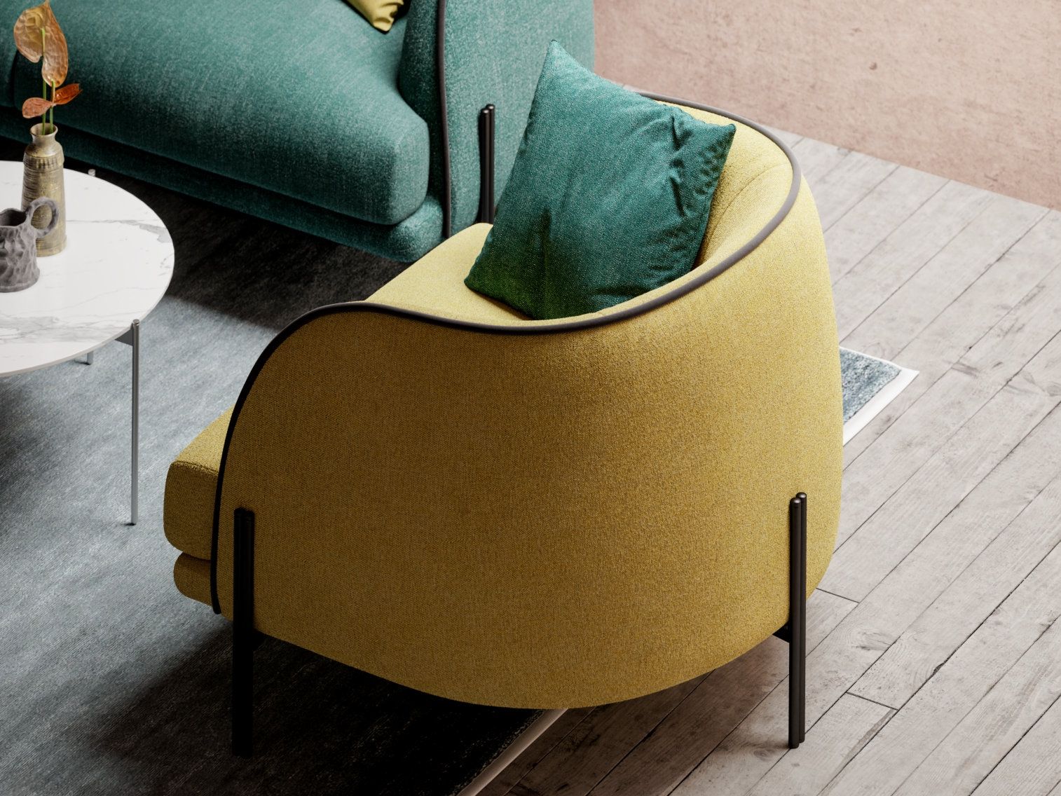 Тканевое кресло с подлокотниками Liu Jo Living Collection ARCH-00068491 - Вид №7
