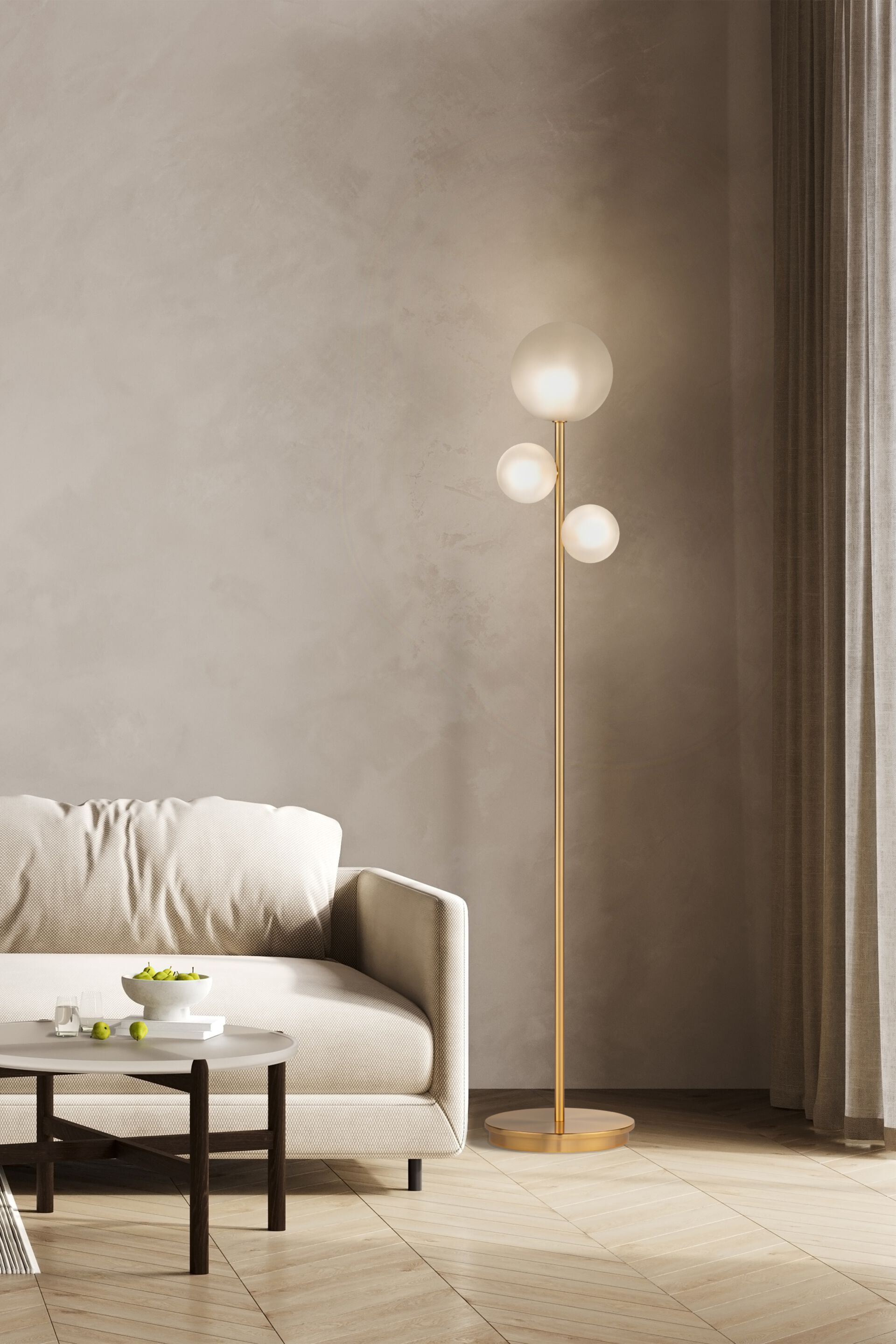 Торшер из железа и стекла Euroluce Lampadari Bubbles ARCH-00152395 - Вид №1