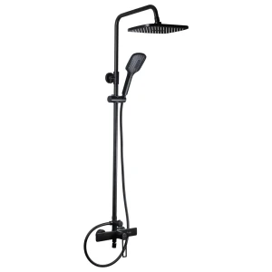 91680712 Душевая стойка Maxonor pure life Asket PL2496-7 3 режимная цвет черный STLM-1372528