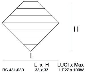 Siru Подвесной светильник из муранского стекла Dado Rs 431-030 - Вид №1