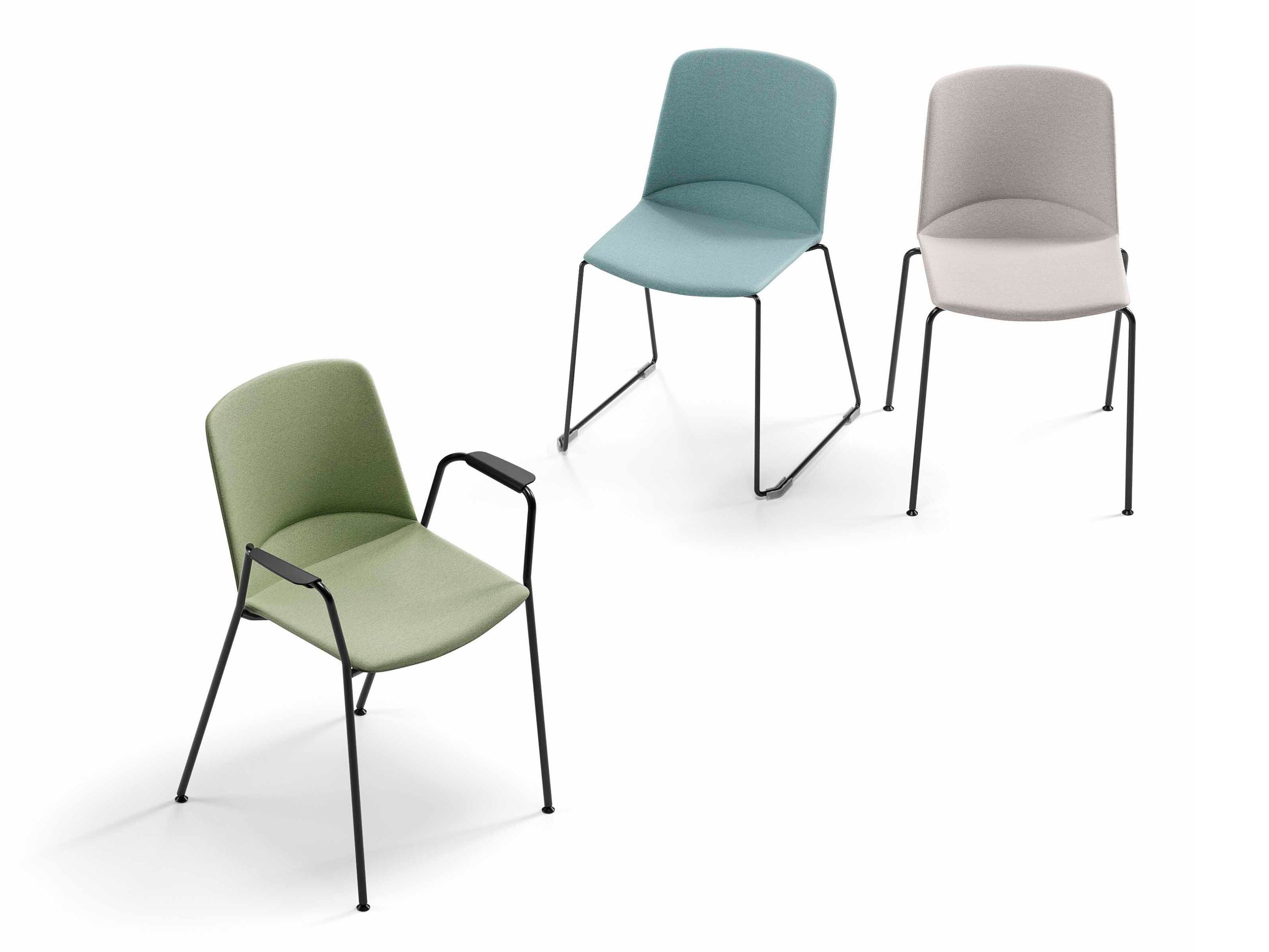 Штабелируемый стул из ткани SITLOSOPHY® Adapta ARCH-00100829 - Вид №1