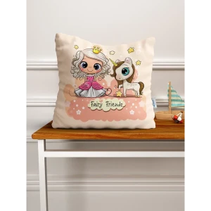 90347387 Наволочка декоративная Homepick из флиса 40x40 см FairyFriends 1946 STLM-1040492