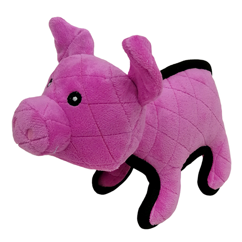 ПР0048518 Игрушка для собак Tough Quilted Поросенок суперпрочный с пищалкой 22 см CHOMPER 