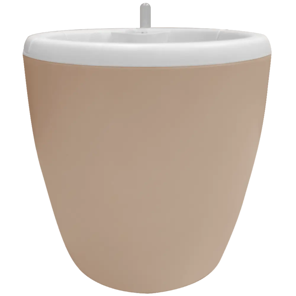 Горшок цветочный с автополивом Ingreen ø16 h18.6 см v2 л пластик бежевый Munchen STLM-2039834 - Вид №1