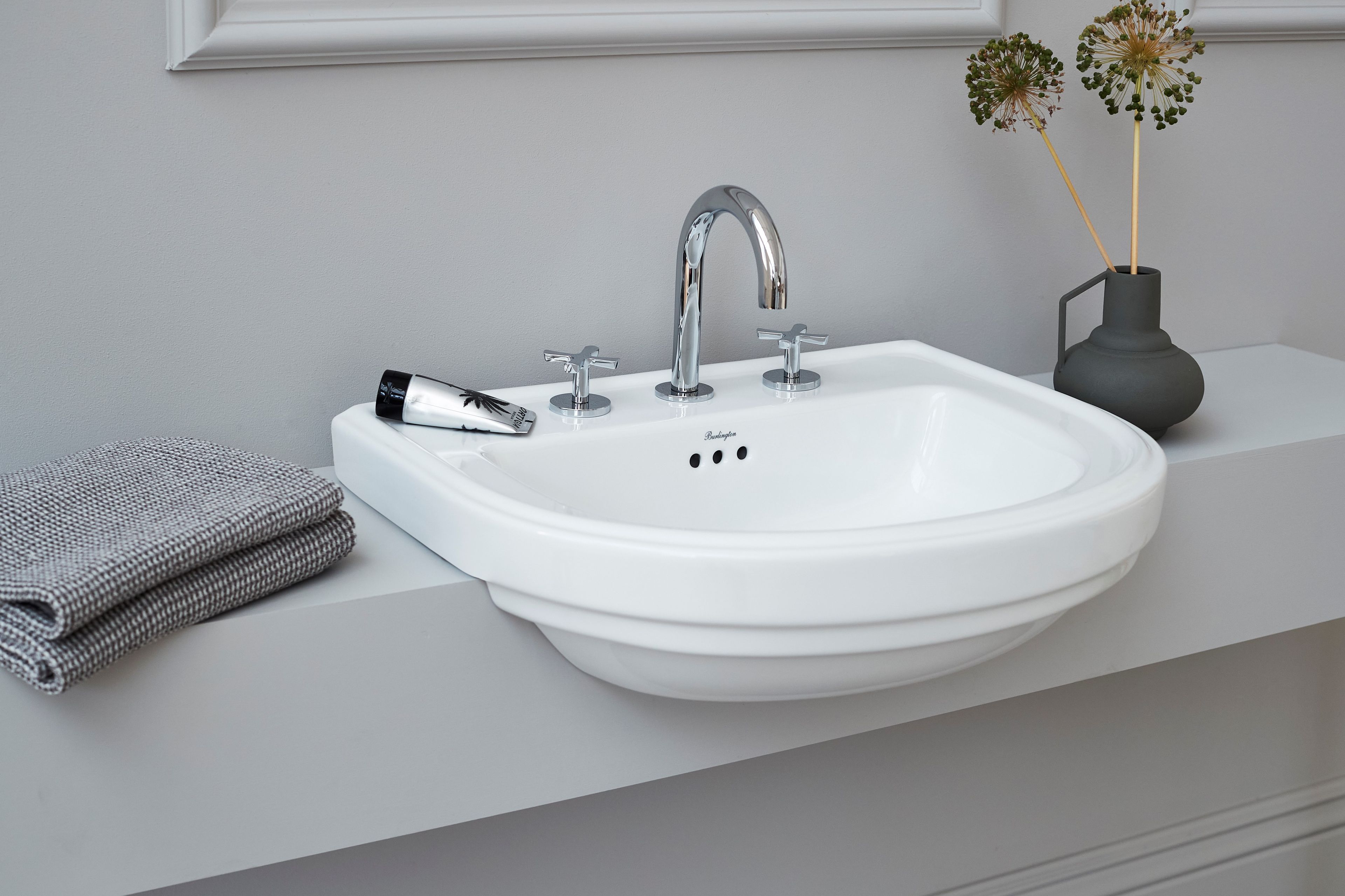 Смеситель для раковины с 3 отверстиями Burlington RIVIERA ARCH-00114408 - Вид №1