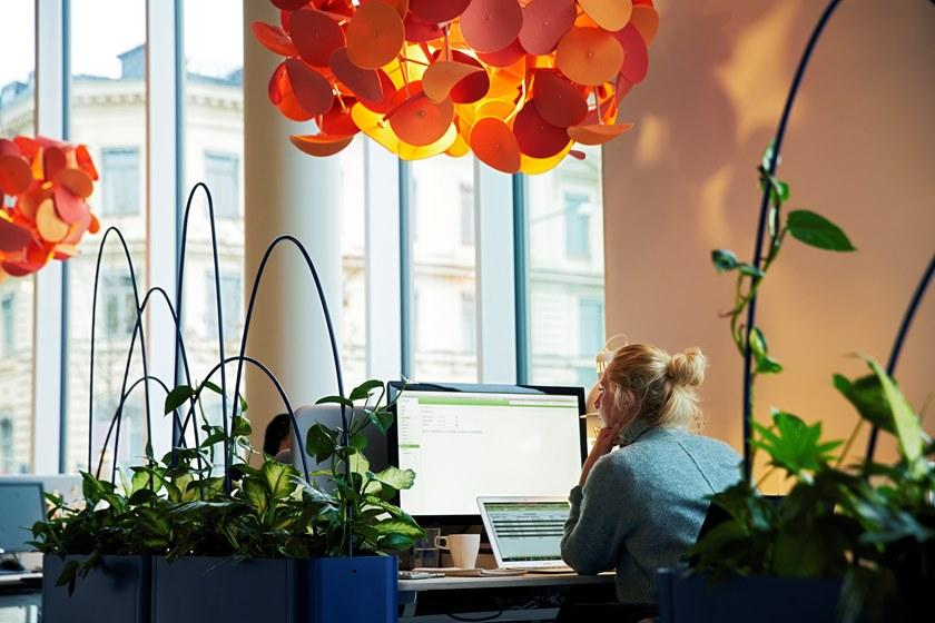 Green Furniture Concept Подвесная акустическая панель / подвесной светильник Leaf lamp series sun-id-1377587 - Вид №4