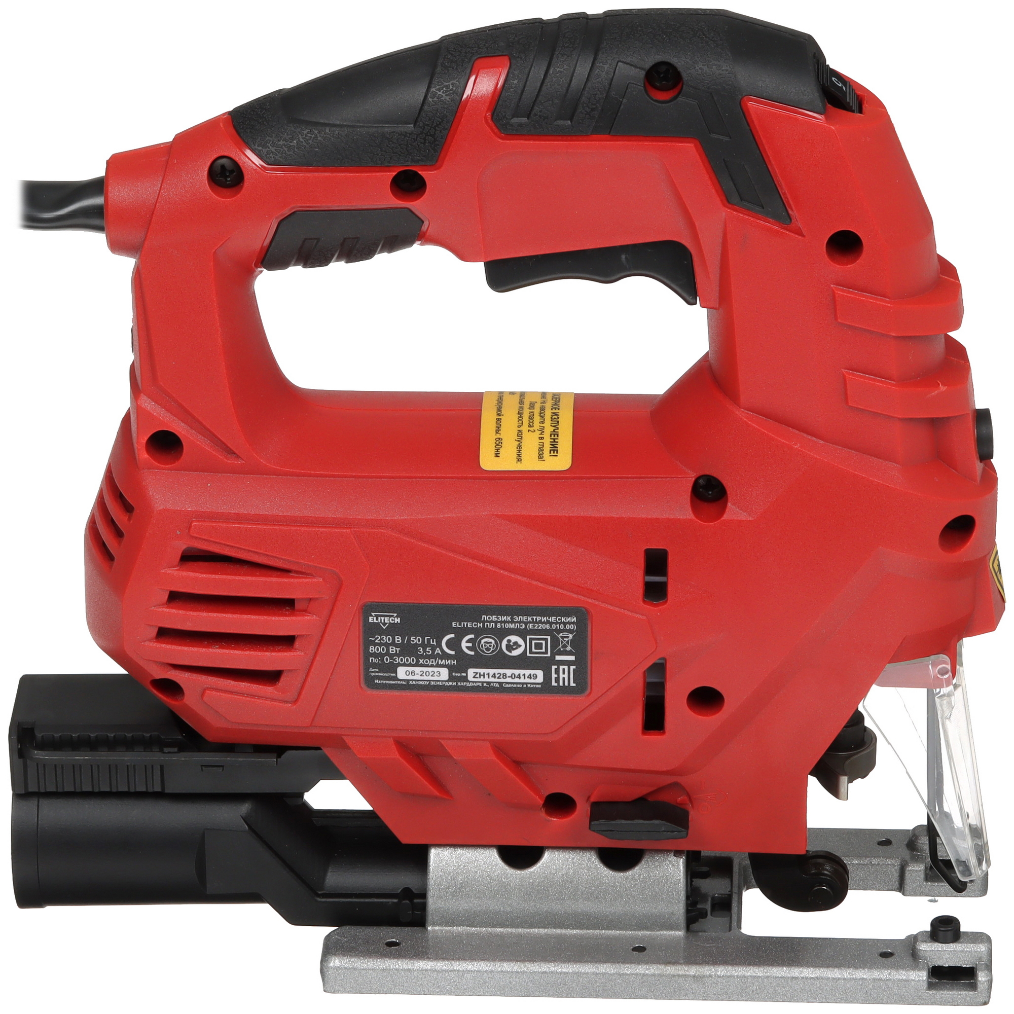 Электрический лобзик ELITECH ДМ ПЛ 810МЛЭ 9033357 STDN-0071553 - Вид №3