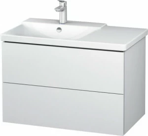 LC624801818 Тумбочка подвесная L-Cube #LC6248 820 x 481 мм Белый матовый, декор