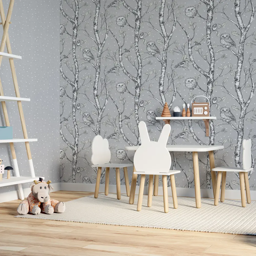 Palitra Home Wonderful: флизелиновые обои светло-серые для безупречного интерьера 82770566 STLM-0035774 - Вид №6