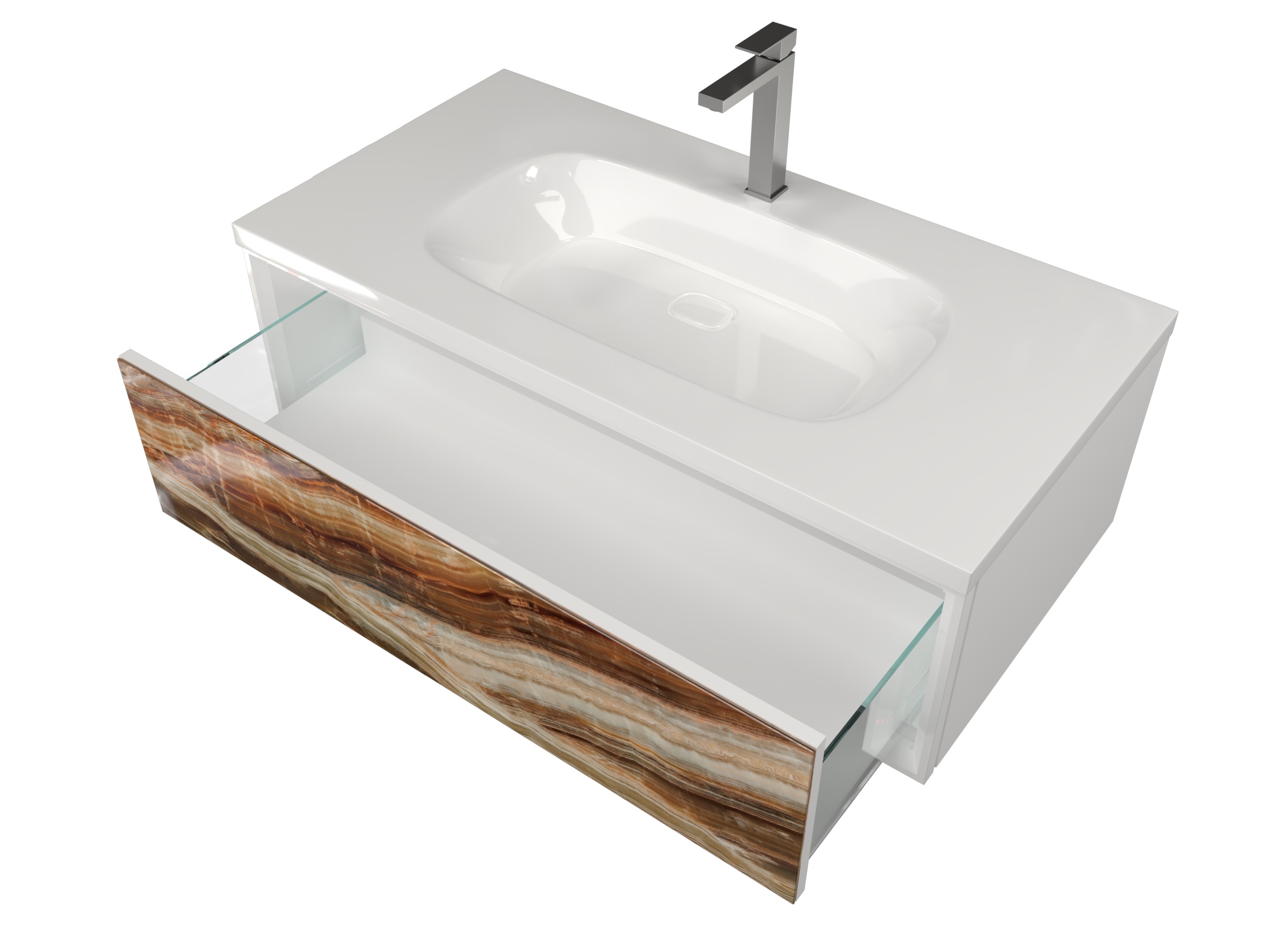 У72793 Тумба Milacco 100П 1в.я. Onyx (верх) 1 Marka 