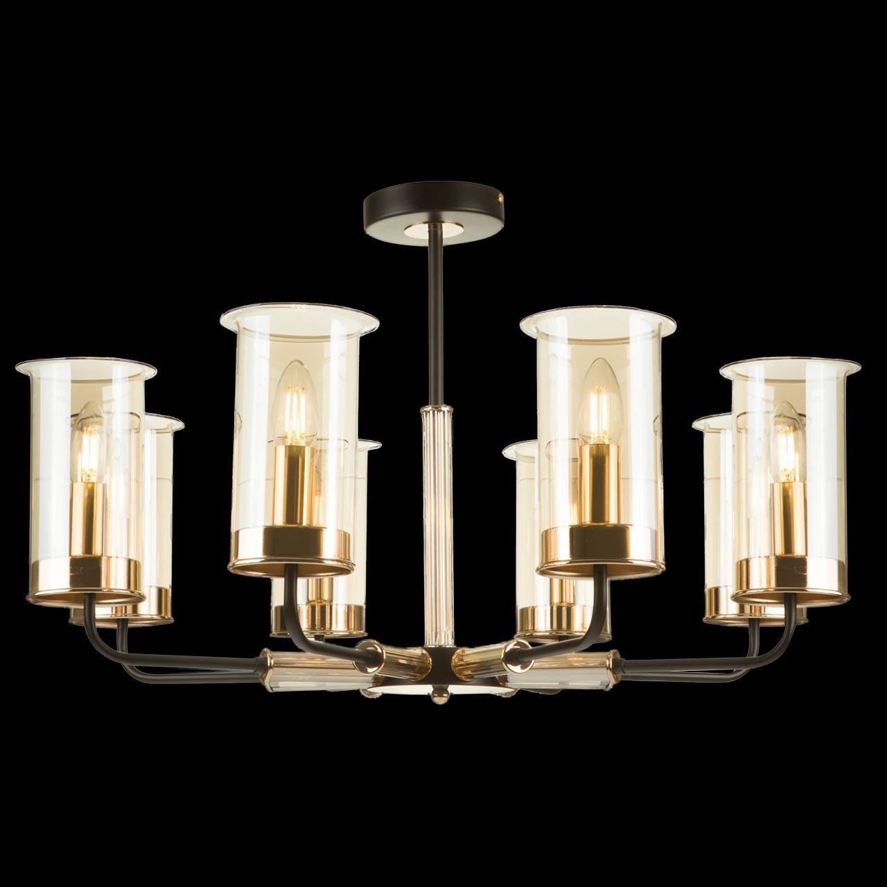 Потолочная люстра Freya Tera FR5029PL-08B янтарная FREYA ДИЗАЙНЕРСКИЕ, TERA 280004 Янтарный  - Вид №1