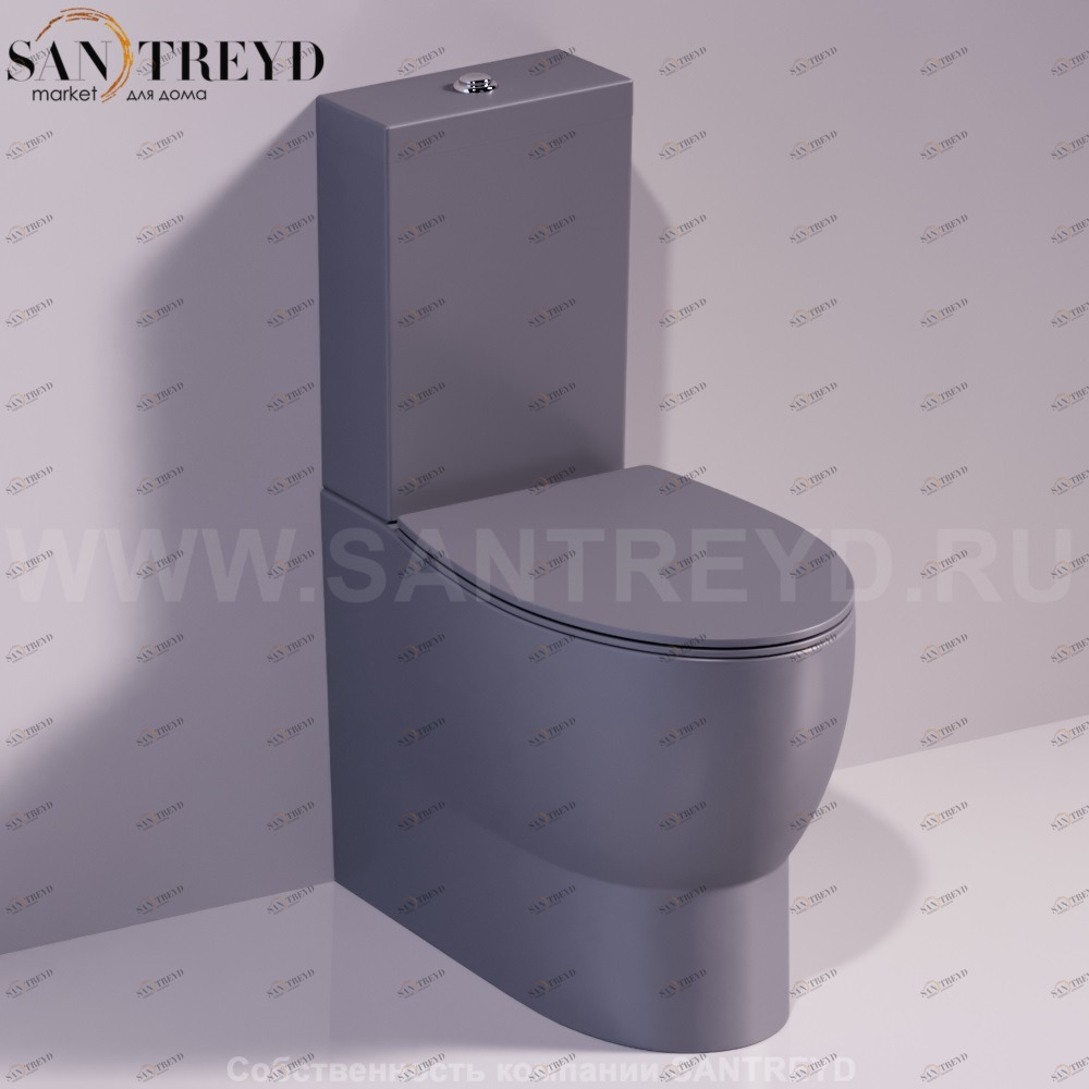 LFT25ANTRACITEMATT Компакт унитаз с бачком Черный Simas LFT Spazio Италия