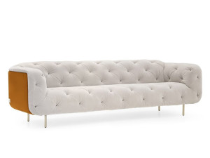 3-местный бархатный диван capitonné