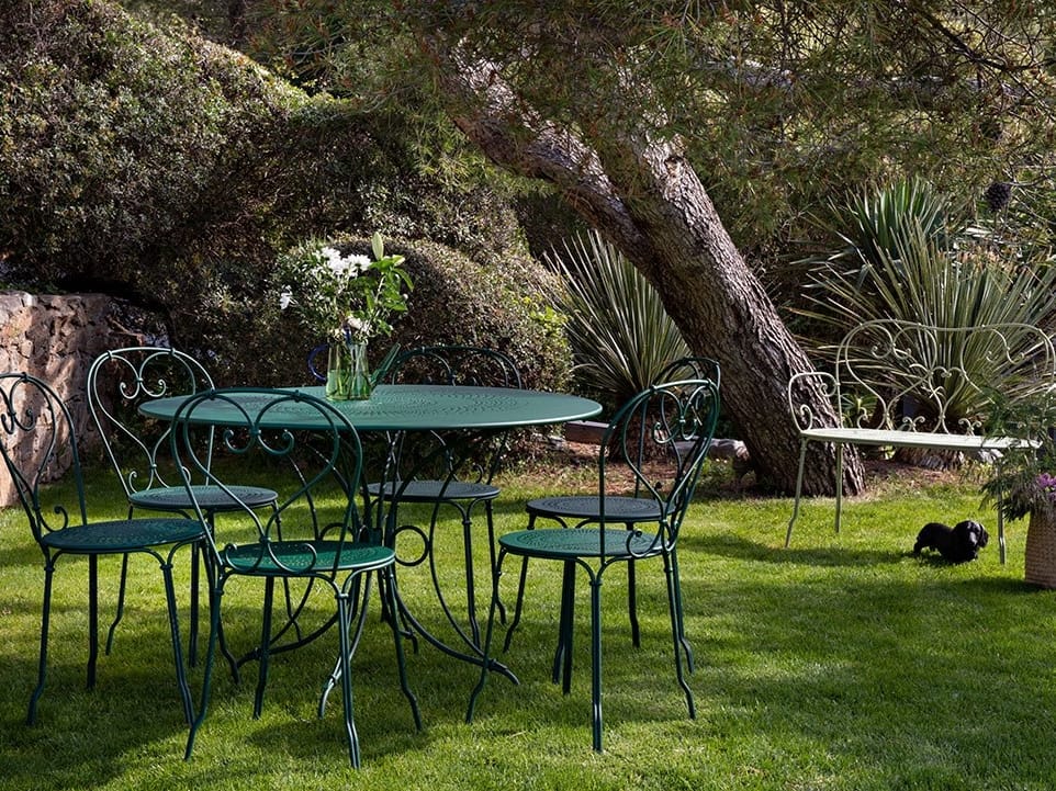 Стальная садовая скамейка с подлокотниками Fermob 1900 ARCH-00064429 - Вид №3