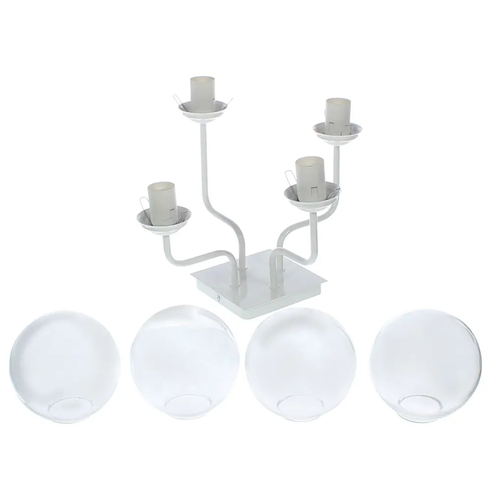 Люстра потолочная «Циркон 002», 4 лампы, 15 м², цвет белый СВЕТУС STLM-2185716 - Вид №1