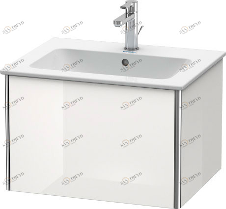 XS407108585 Тумбочка подвесная XSquare #XS4071 610 x 478 мм Белый глянцевый лак Duravit