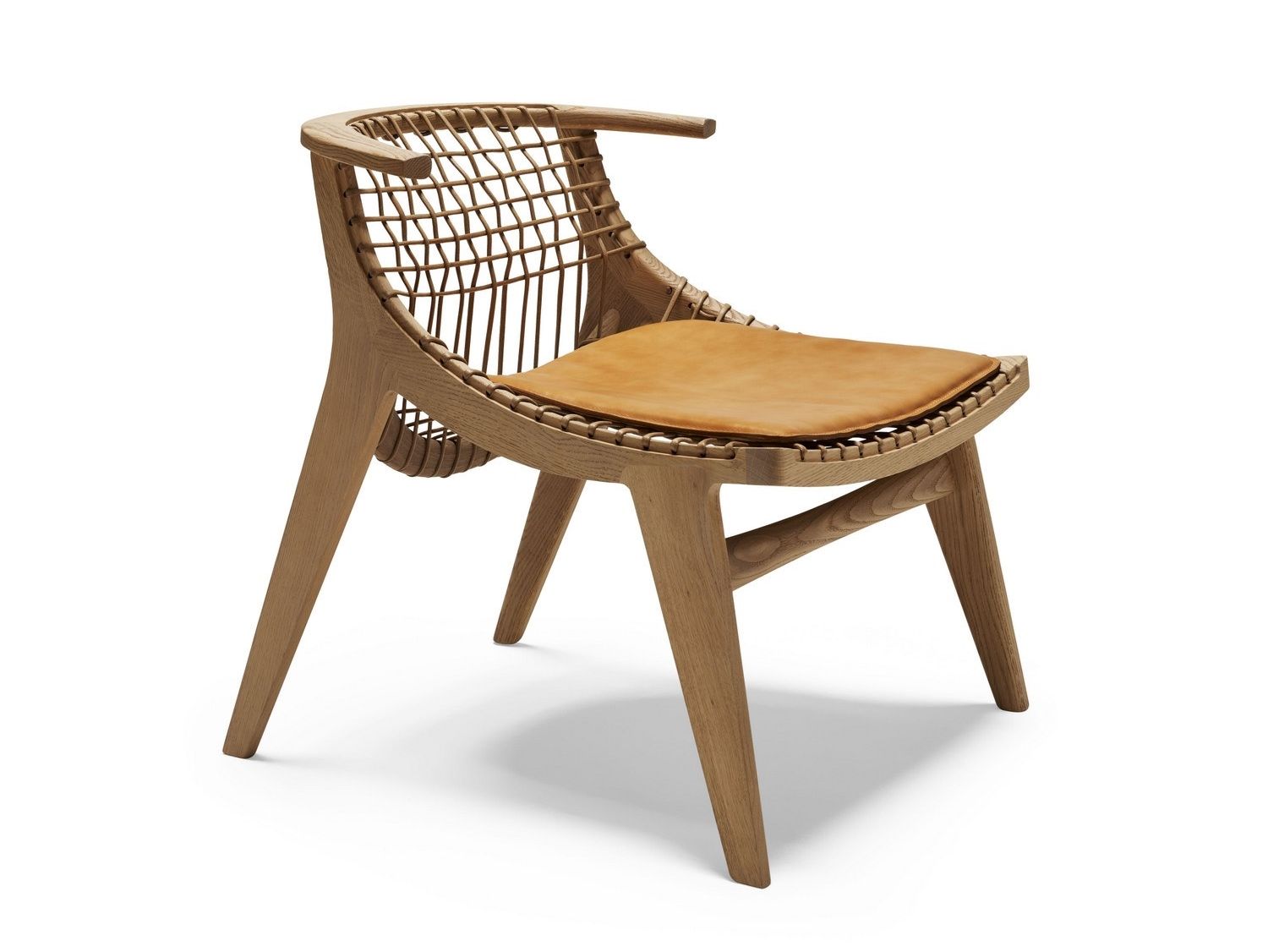 Дубовое кресло и плетеная веревка Knoll Klismos ARCH-00111532 - Вид №3