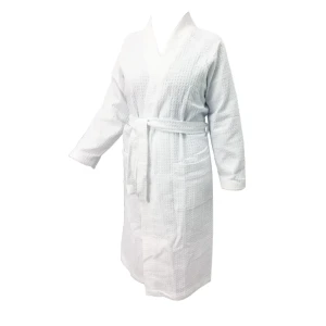 Халат вафельный Belezza без капюшона размер S-M цвет белый