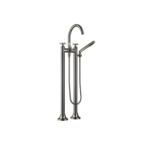 VAIA Смеситель для ванны на два отверстия, отдельно стоящая установка с ручным душем - Темный хром 25943809-19