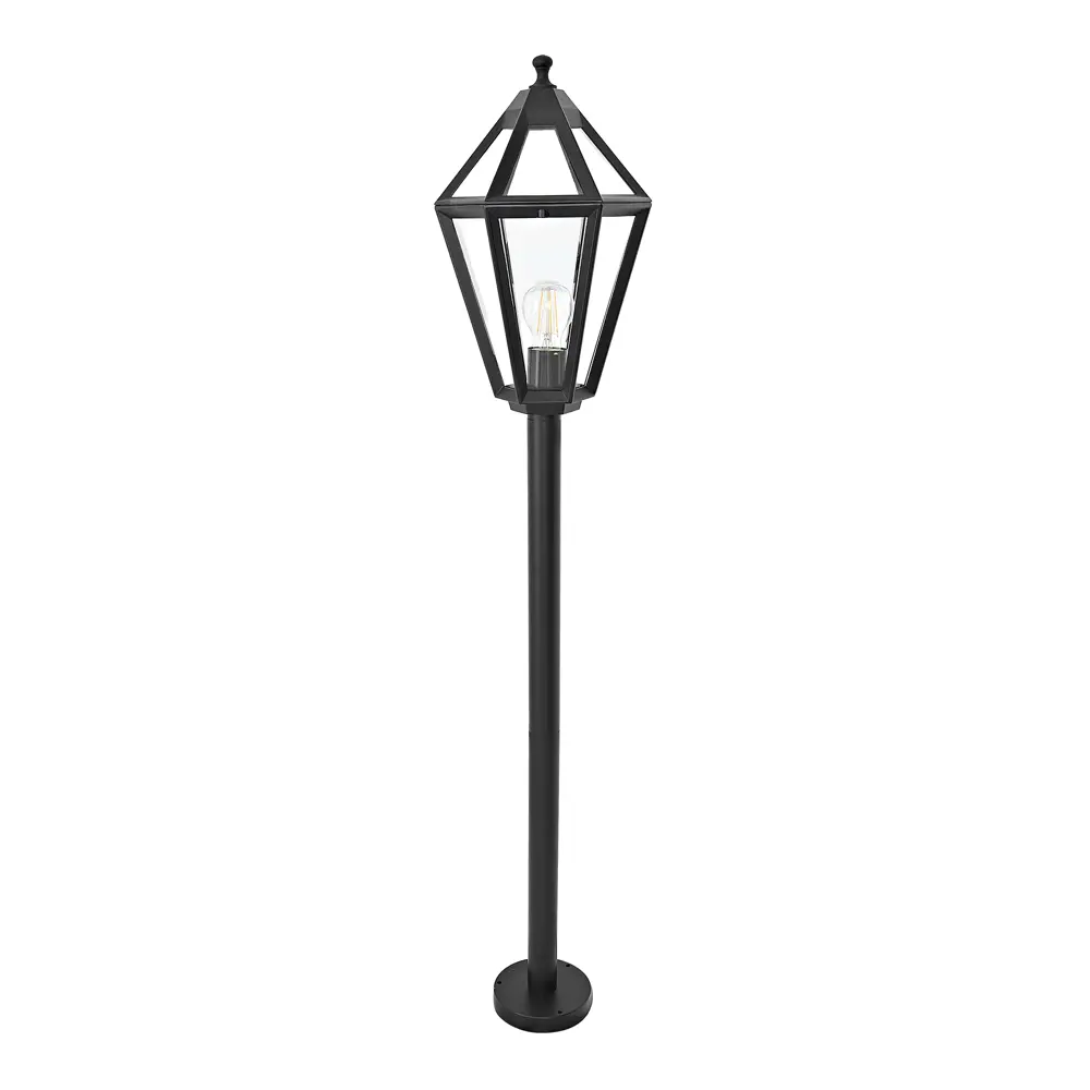 Маленький фонарный столб уличный KREAFORTA Radley 120 см цвет черный STLM-2163965 - Вид №2