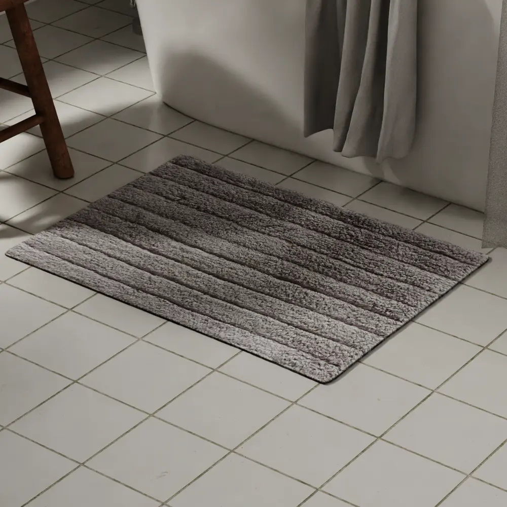 Коврик для ванной SWENSA Delhi — комфорт и безопасность в сером цвете 89392218 STLM-1573585