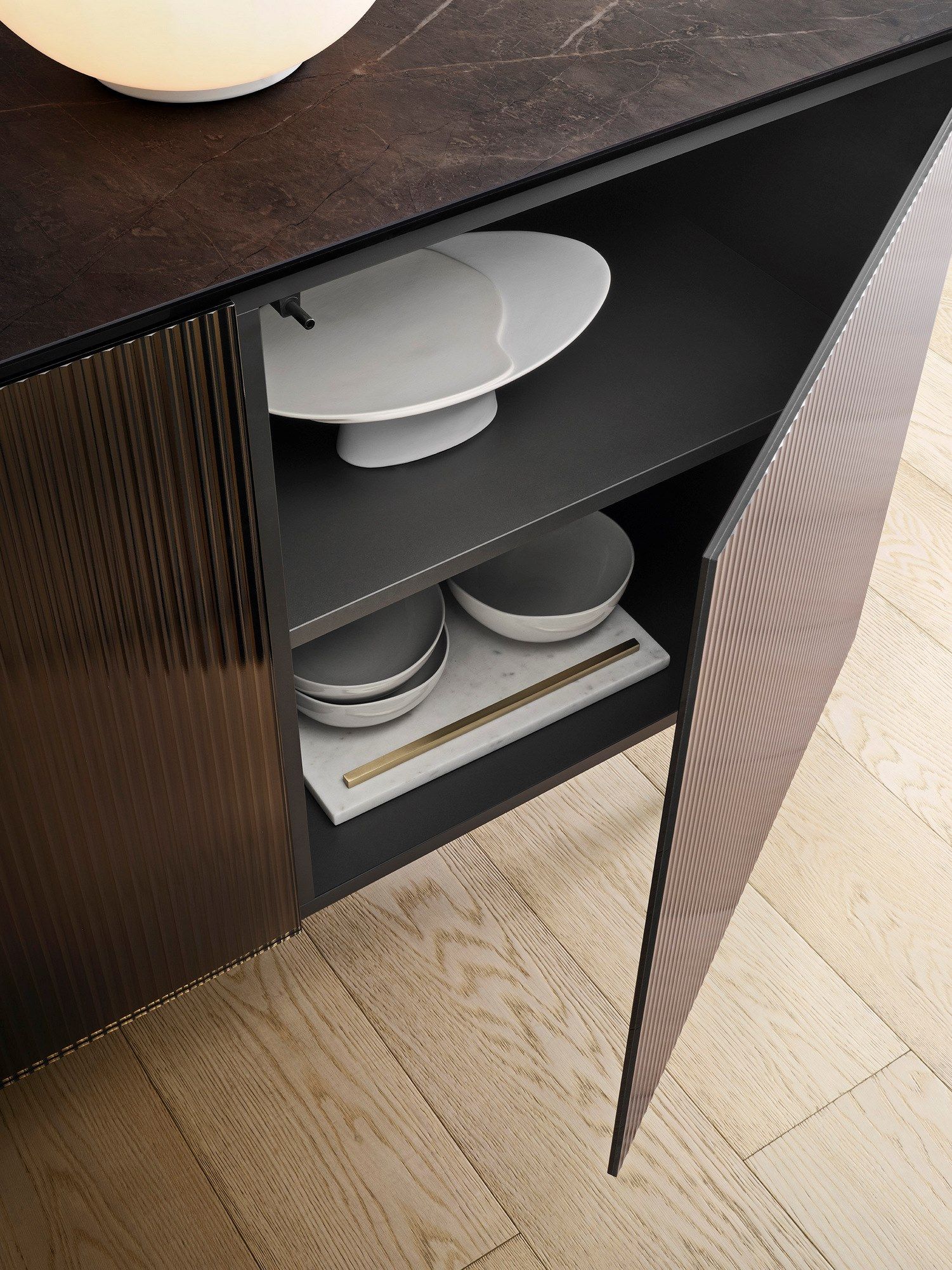 Стеклянный шкаф с распашными дверями Calligaris Universal ARCH-00048083 - Вид №3