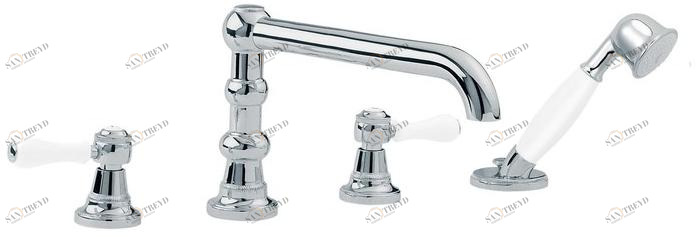 rvb Комплект для ванны с ручным душем на 4 отверстия 1935 limoges 1935.--.70