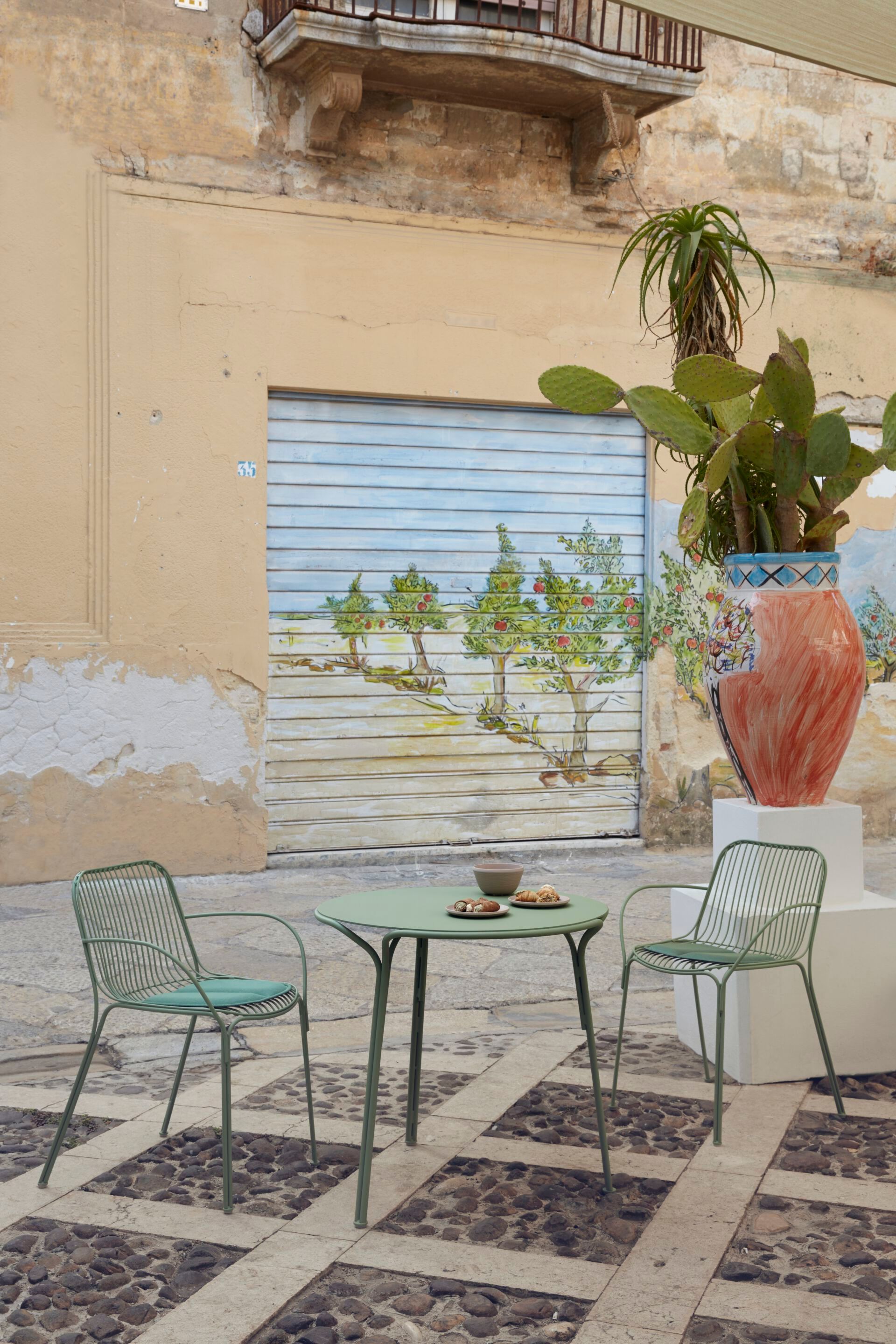 Стул для сада из оцинкованной стали с подлокотниками Kartell Hiray ARCH-00064814 - Вид №38