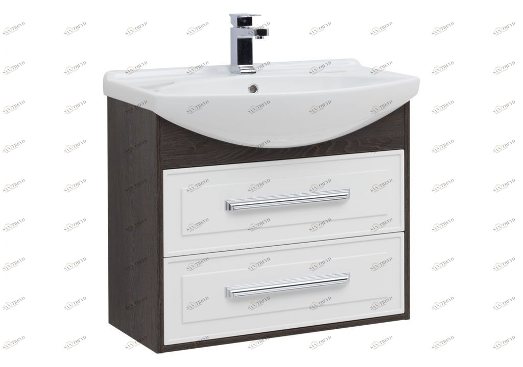 Тумба с раковиной Aquanet Остин 75 дуб кантербери/белый 0020173000175447