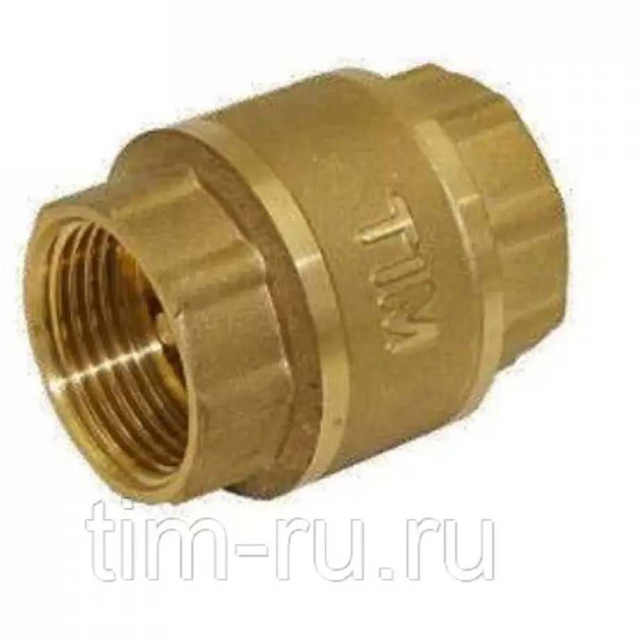 90946131 Обратный клапан с латунным штоком 1" ВР/ВР стандарт Tim JH-1012std STLM-0803685