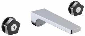 newform Смеситель для умывальника настенный на 3 отверстия без сливного крана Park limited edition 69728e