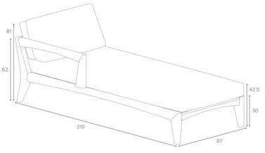 Royal Botania Садовая кушетка из мягкой ткани Zenhit sun-id-1443043 - Вид №5