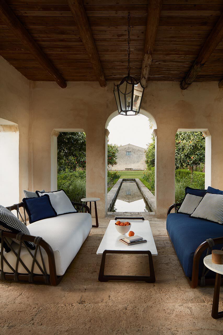 Низкий прямоугольный журнальный столик из каррарского мрамора Exteta Sunset ARCH-00043674 - Вид №9