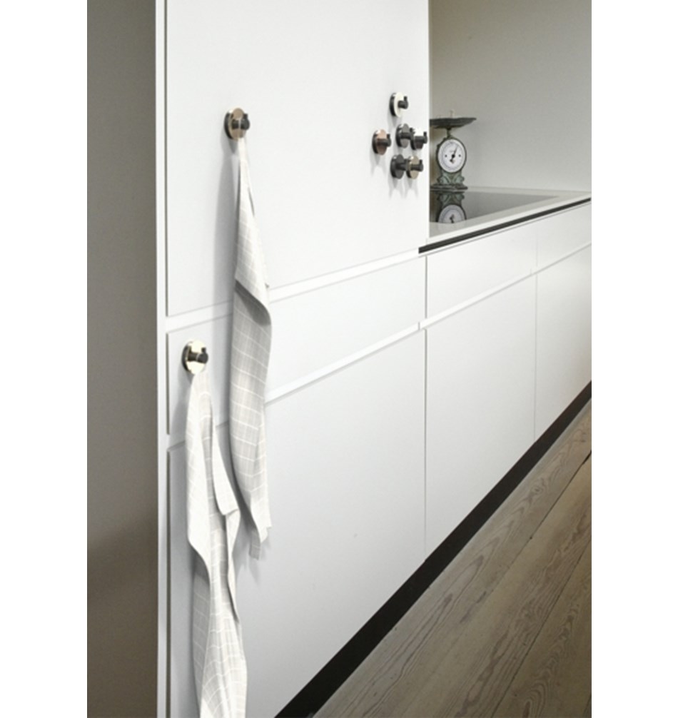 FROST Всасывающий крючок, крючок 6 » 2 шт. почищенный Нержавеющая сталь Матовый / черный N1901-4  - Вид №3