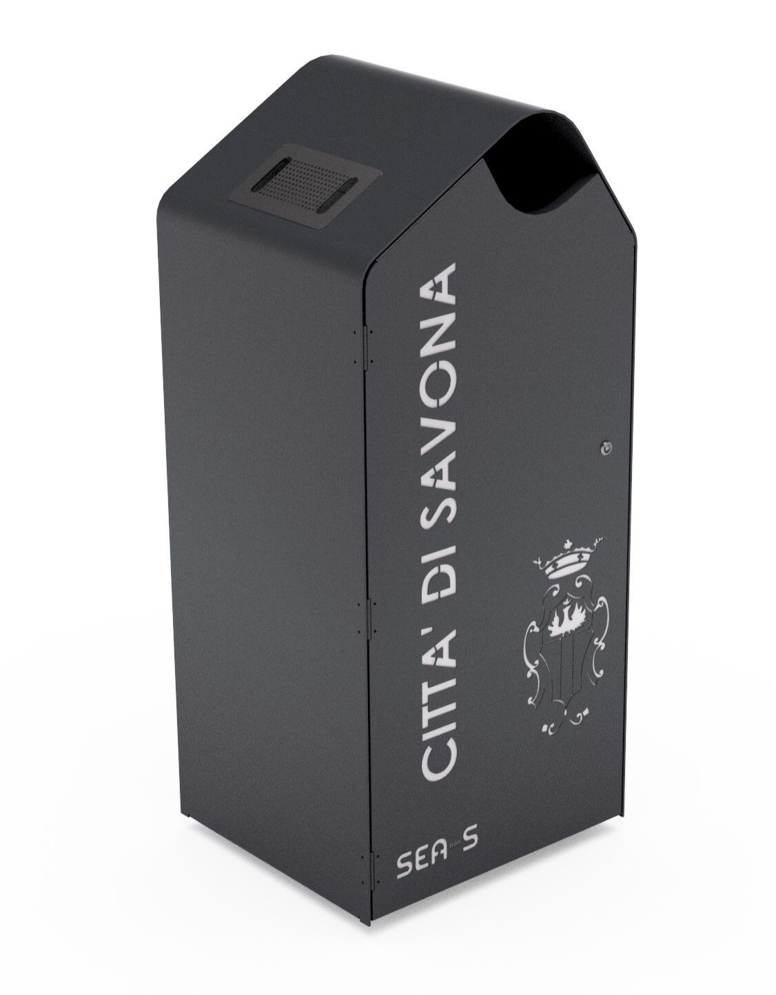 Стальная корзина для мусора с пепельницей Studio Città DUNA ARCH-00120918 - Вид №1