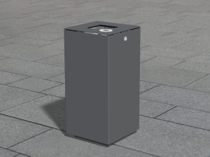 Держатель для мусора из нержавеющей стали с пепельницей