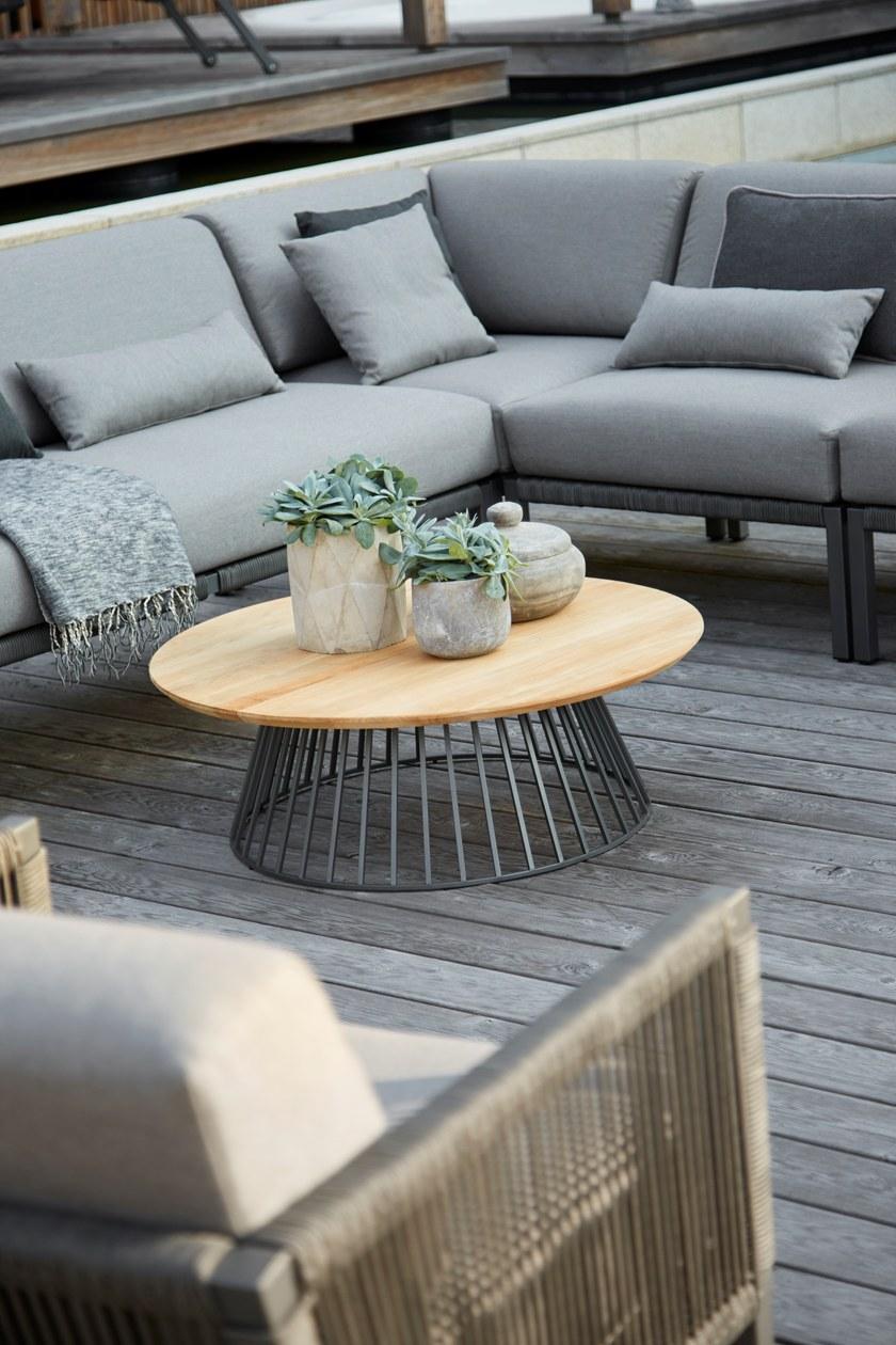 solpuri Круглый садовый столик из тика Grid sun-id-1362566 - Вид №5