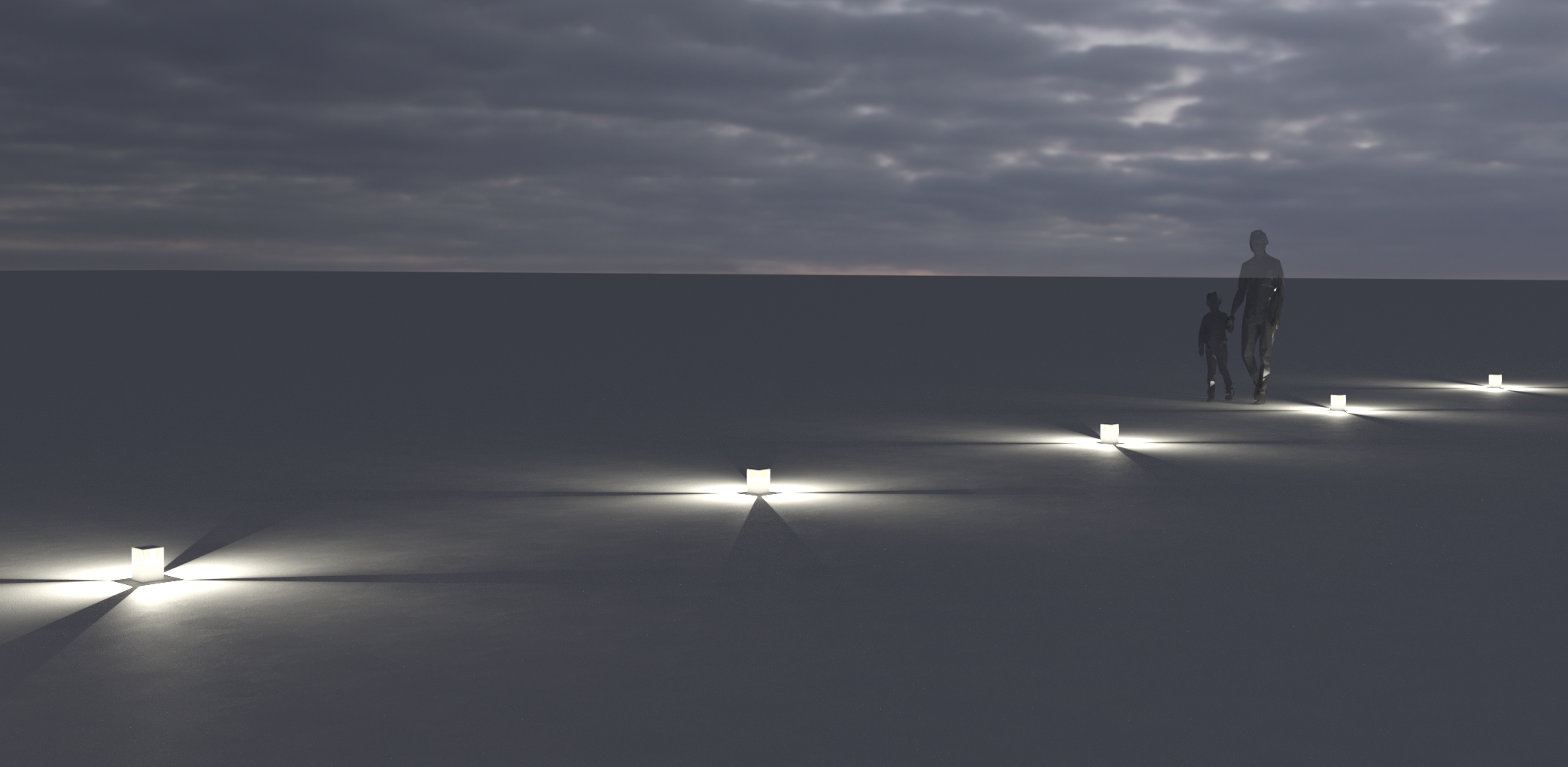 1015614 Мобильный светильник Platek MINI ONE Paletto  MINI ONE Bollard H. 150 mm - 1 LED 3000K 4 Openings  - Вид №7