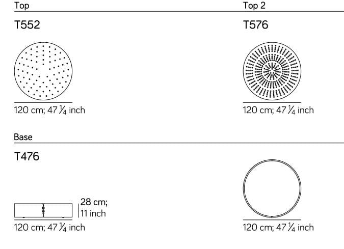 Круглый деревянный журнальный столик Amura сита ARCH-00146185 - Вид №6