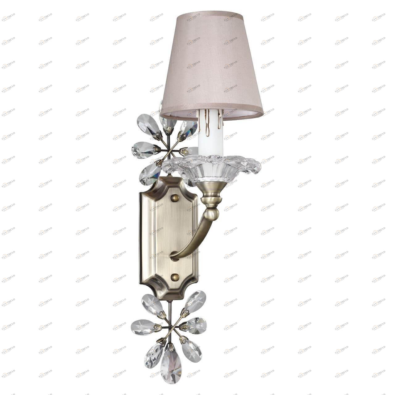 Бра настенное бежевое Favourite Crown 2175-1W FAVOURITE ФЛОРИСТИКА 00-3928691 Бежевый 