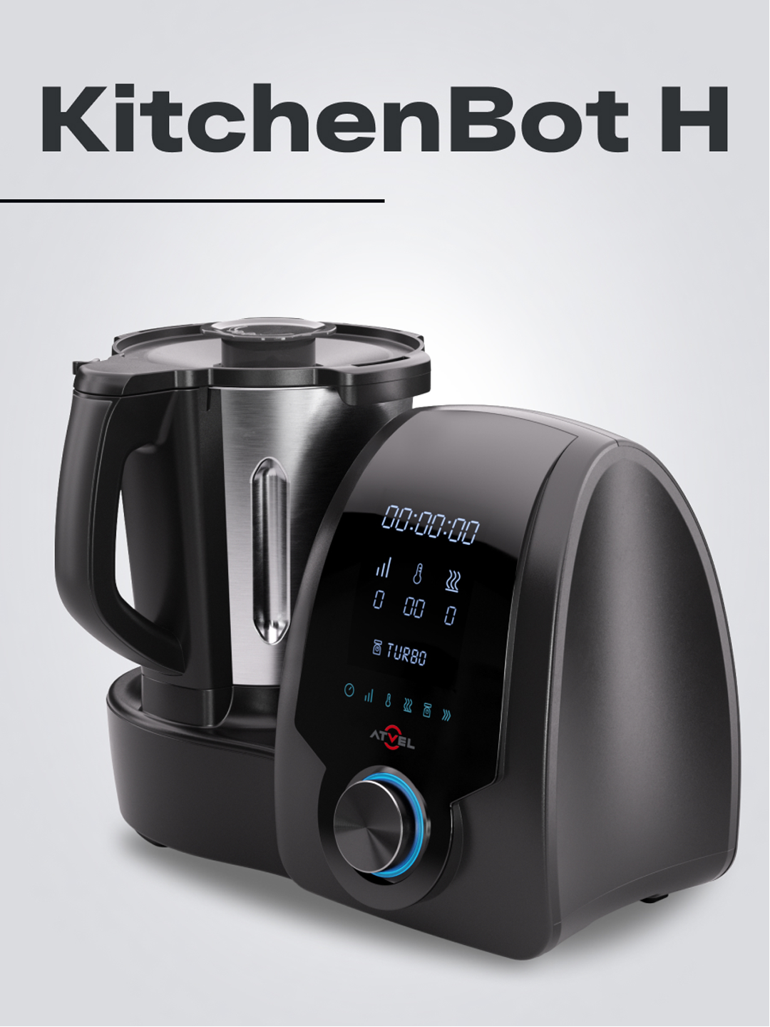 9246007 Мультиварка Atvel KitchenBot H черный STDN-0125614 - Вид №1